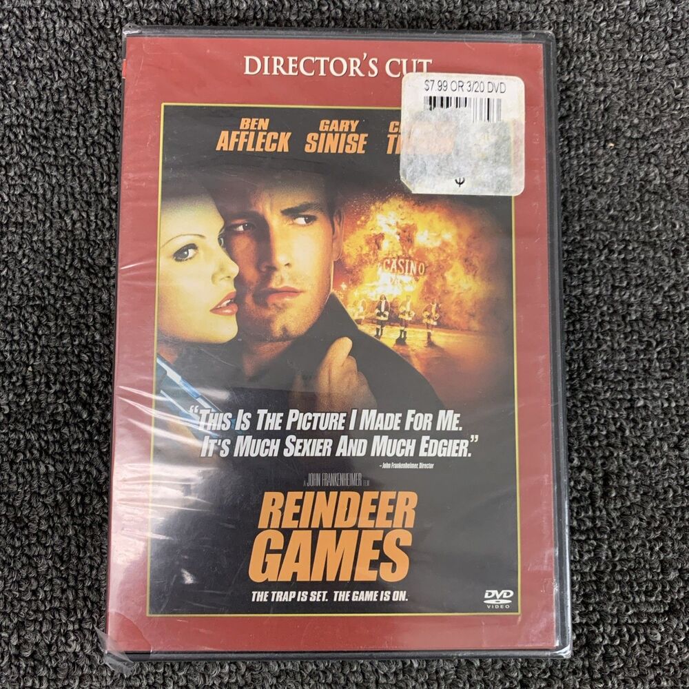 Reindeer Games 2009 Drama DVD Director's Cut Ben Affleck Charlize Theron New
